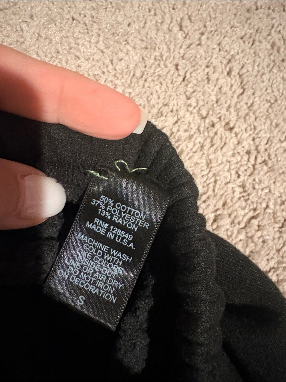 Aviator Nation Black Joggers with White LOCAL Small sweatpants - Picture 4 of 5